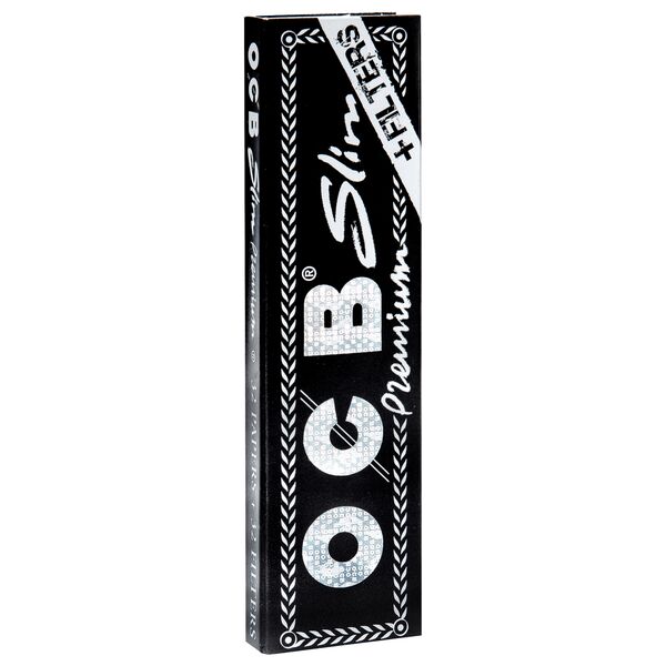 OCB Schwarz Premium King Size Slim + Tips