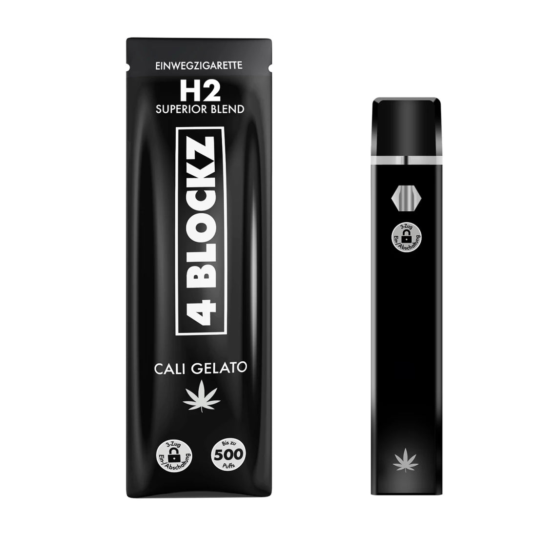 4 Blockz Cali Gelato H2 95% Superior Blend Vape - 1 ml