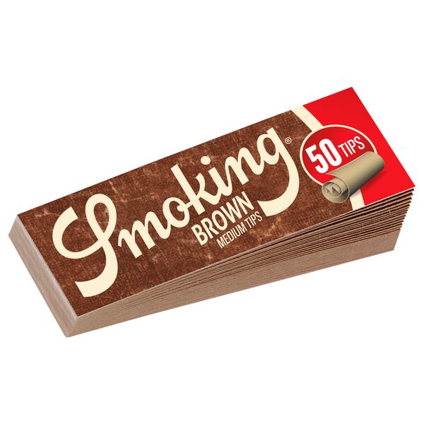Smoking Brown Medium Tips - 50er Block