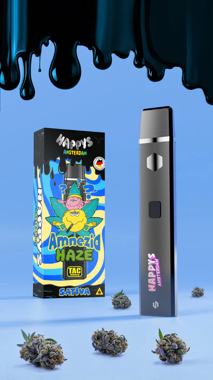Happys Amsterdam - TAC Vape - Amnezia Haze - Sativa - 1 Ml
