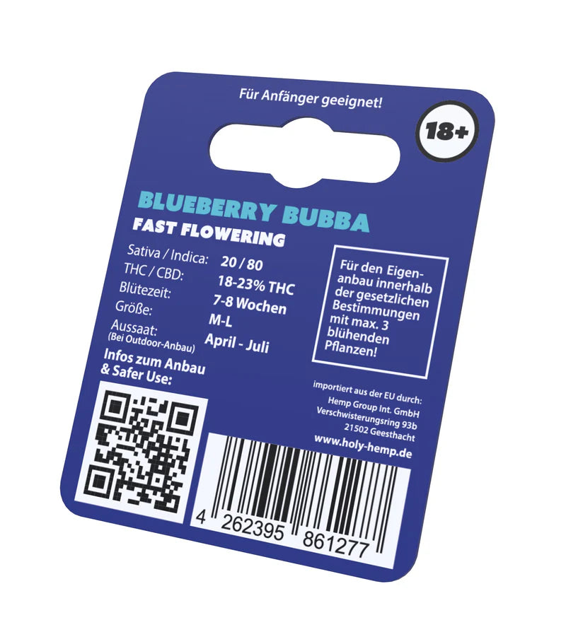 Holy Hemp US Cannabis Samen - Blueberry Bubba - 3 Stück