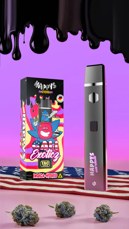 Happys Amsterdam - TAC Vape - Cali Exoticz - Indica Hybrid - 1 Ml