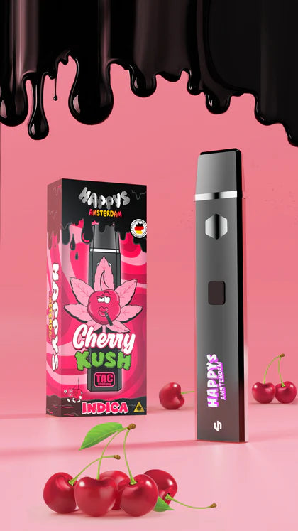Happys Amsterdam - TAC Vape - Cherry Kush - Indica - 1 Ml