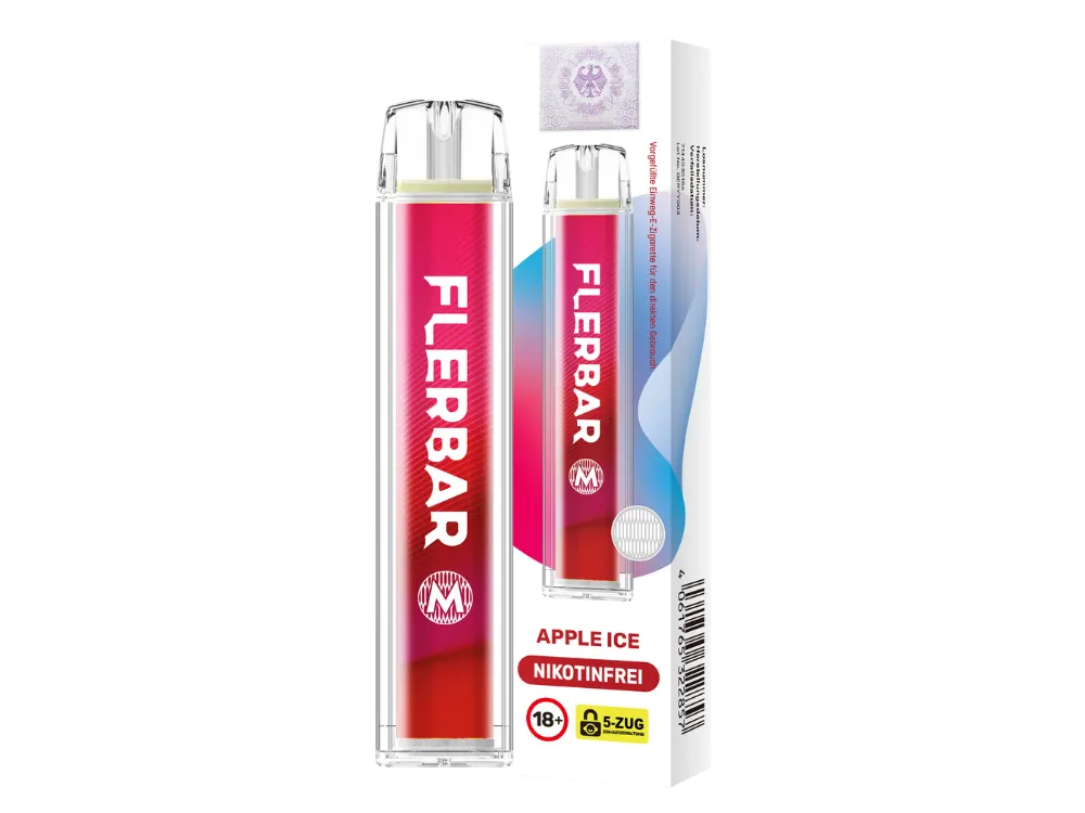 Flerbar M Einweg E-Zigarette - 600 Züge - 0 mg/ml - Nikotinfrei