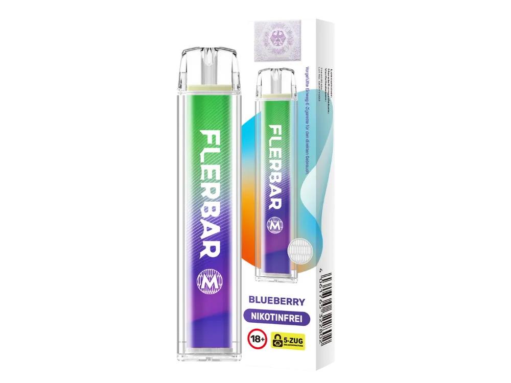 Flerbar M Einweg E-Zigarette - 600 Züge - 0 mg/ml - Nikotinfrei