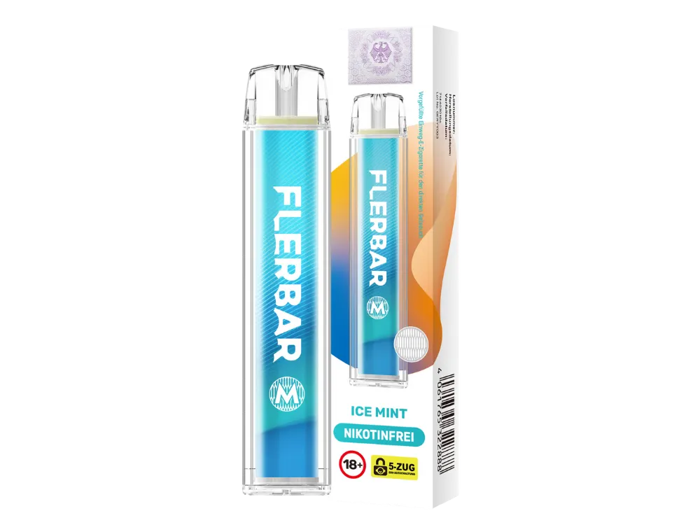 Flerbar M Einweg E-Zigarette - 600 Züge - 0 mg/ml - Nikotinfrei