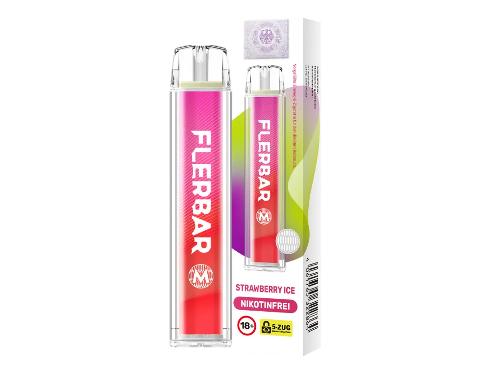 Flerbar M Einweg E-Zigarette - 600 Züge - 0 mg/ml - Nikotinfrei