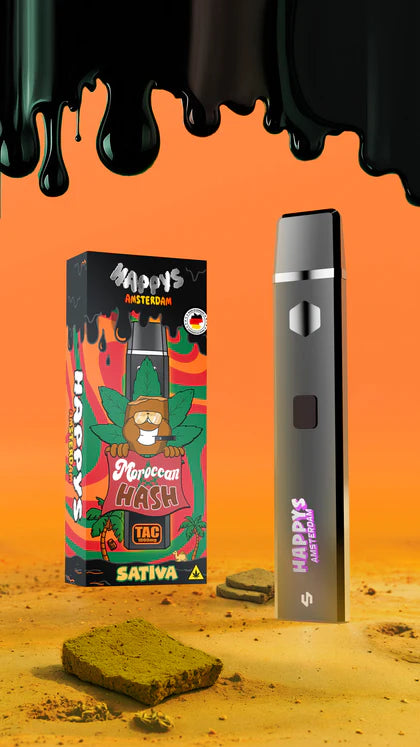 Happys Amsterdam - TAC Vape - Morrocan Hash - Sativa - 1 Ml