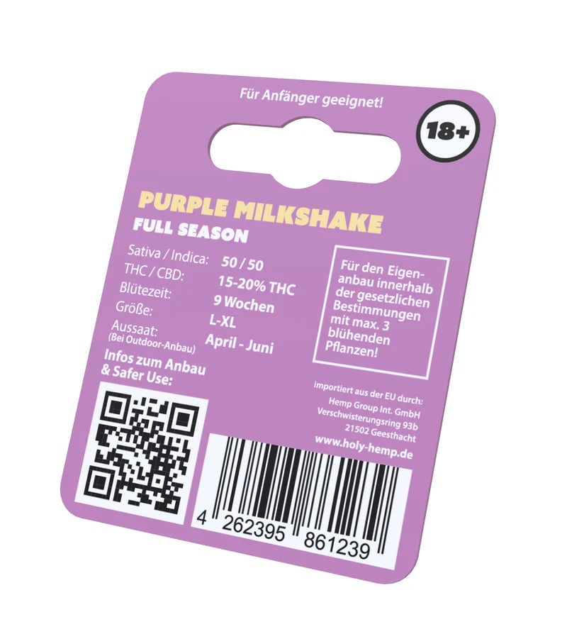 Holy Hemp US Cannabis Samen - Purple Milkshake - 3 Stück