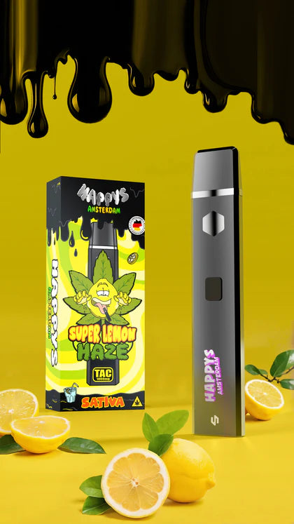 Happys Amsterdam - TAC Vape - Super Lemon Haze - Sativa - 1 Ml