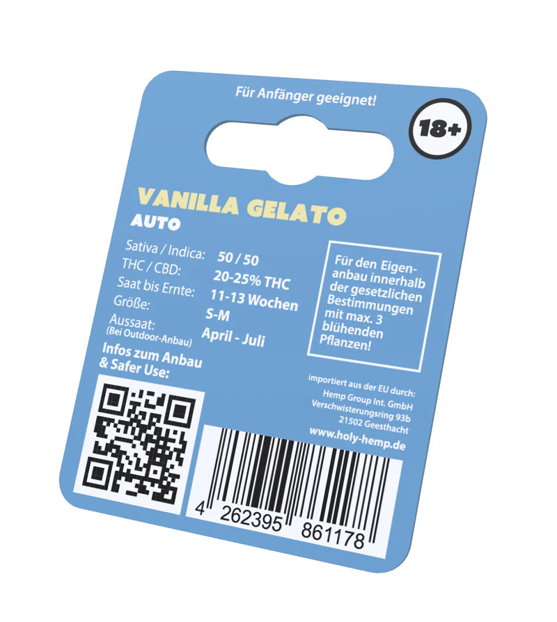 Holy Hemp US Cannabis Samen - Vanilla Gelato - 3 Stück