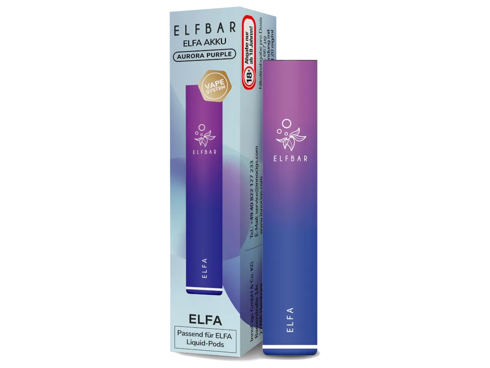 Elfbar Elfa Akku 500 mah Basisgerät - verschiedene Farben