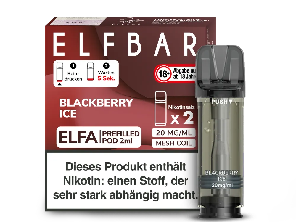 Elfbar Elfa Pod - 2 x 600 Züge - 20 mg/ml - 2 Stück à 2 ml