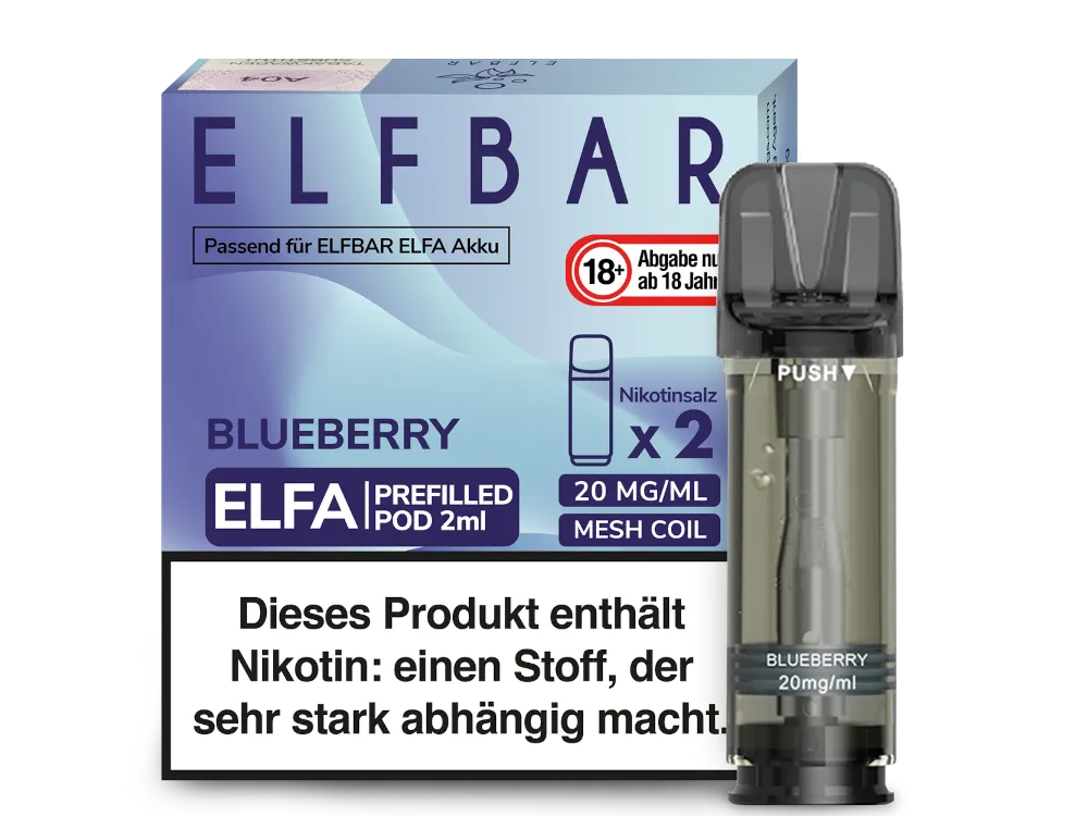 Elfbar Elfa Pod - 2 x 600 Züge - 20 mg/ml - 2 Stück à 2 ml