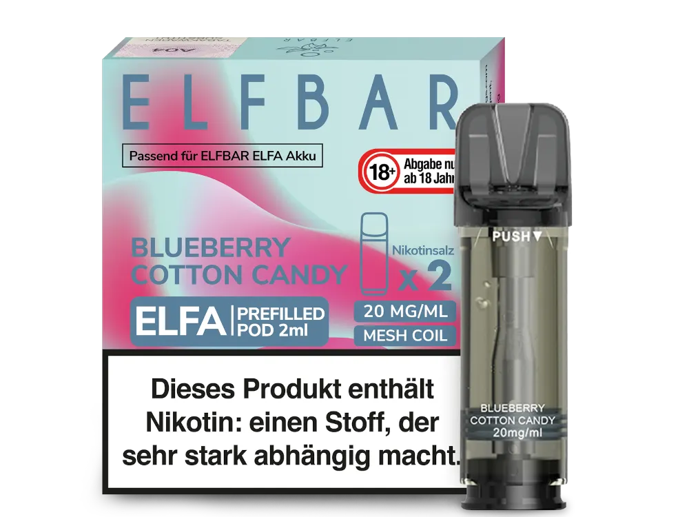 Elfbar Elfa Pod - 2 x 600 Züge - 20 mg/ml - 2 Stück à 2 ml