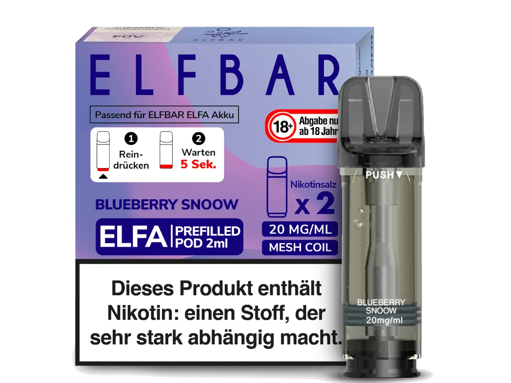 Elfbar Elfa Pod - 2 x 600 Züge - 20 mg/ml - 2 Stück à 2 ml