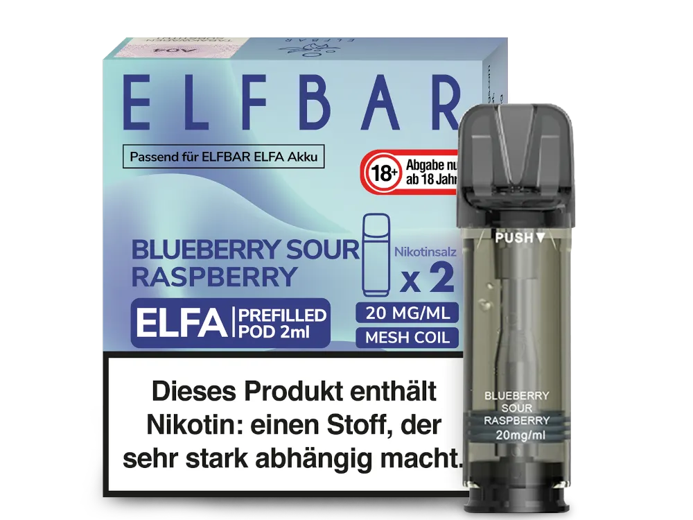 Elfbar Elfa Pod - 2 x 600 Züge - 20 mg/ml - 2 Stück à 2 ml