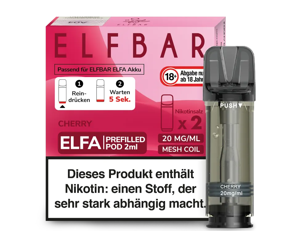 Elfbar Elfa Pod - 2 x 600 Züge - 20 mg/ml - 2 Stück à 2 ml