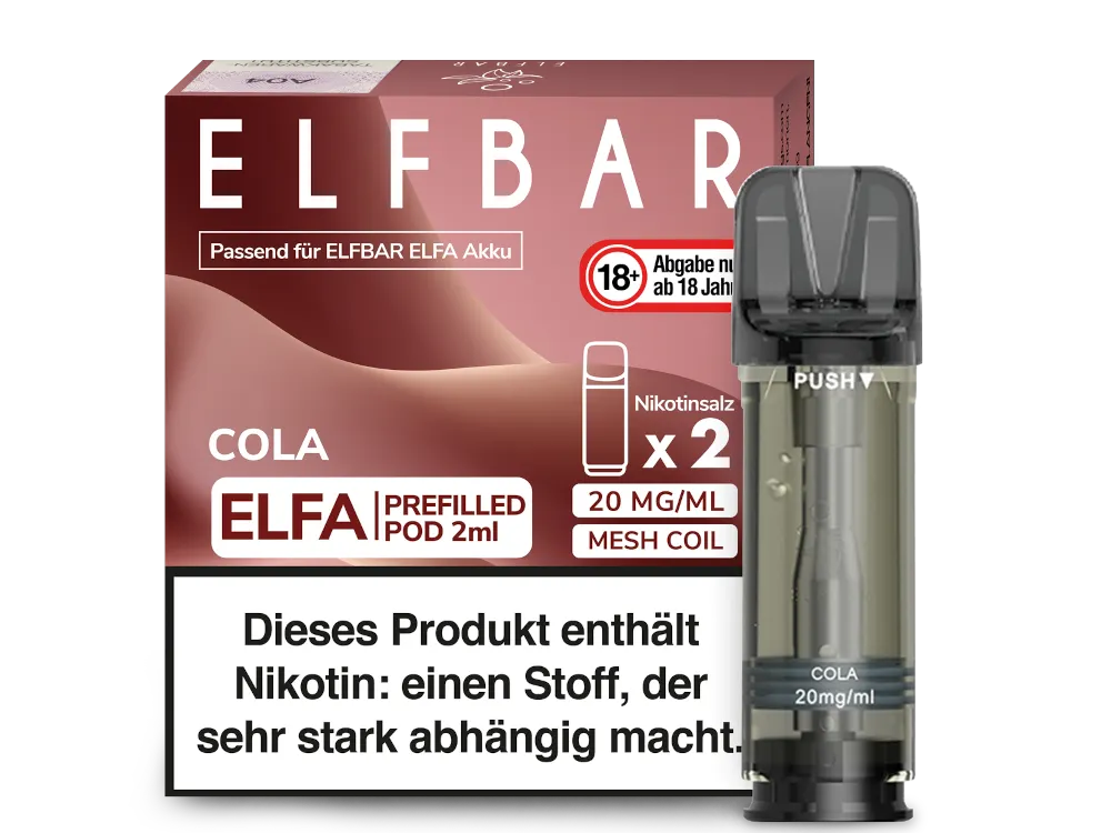 Elfbar Elfa Pod - 2 x 600 Züge - 20 mg/ml - 2 Stück à 2 ml