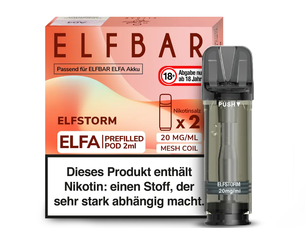 Elfbar Elfa Pod - 2 x 600 Züge - 20 mg/ml - 2 Stück à 2 ml