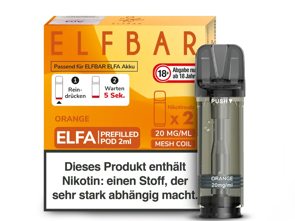 Elfbar Elfa Pod - 2 x 600 Züge - 20 mg/ml - 2 Stück à 2 ml