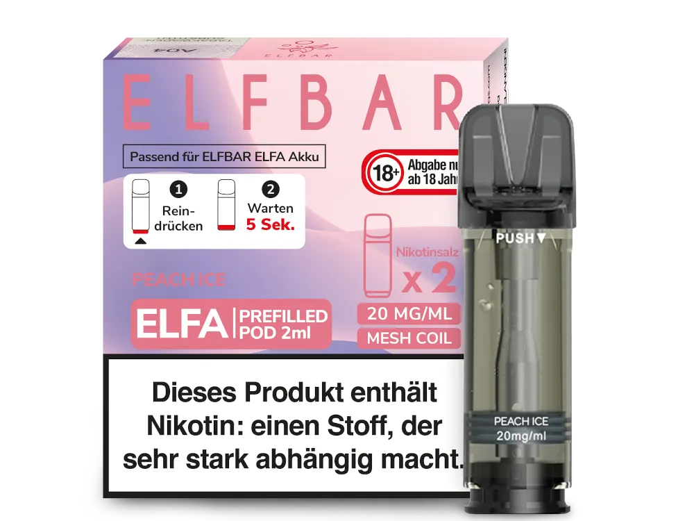 Elfbar Elfa Pod - 2 x 600 Züge - 20 mg/ml - 2 Stück à 2 ml