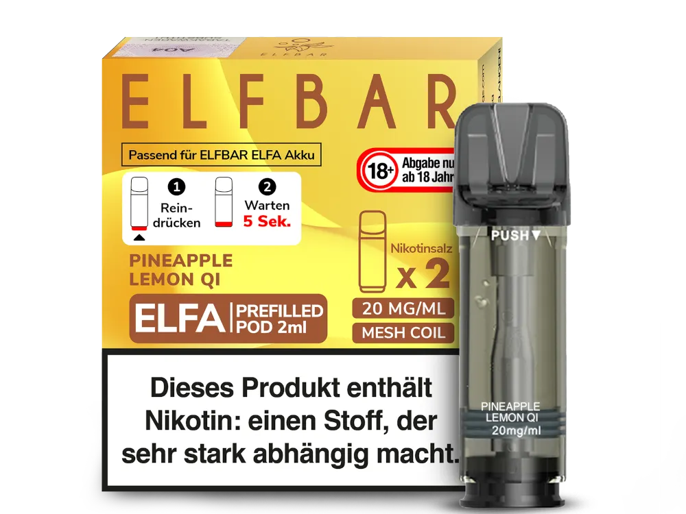 Elfbar Elfa Pod - 2 x 600 Züge - 20 mg/ml - 2 Stück à 2 ml