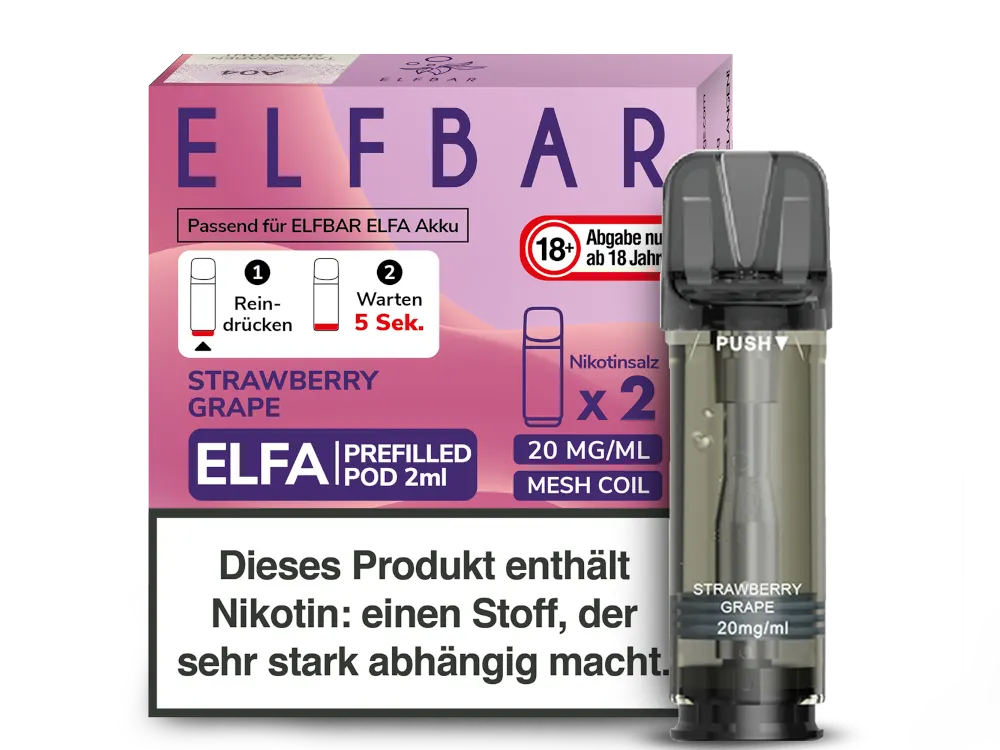 Elfbar Elfa Pod - 2 x 600 Züge - 20 mg/ml - 2 Stück à 2 ml