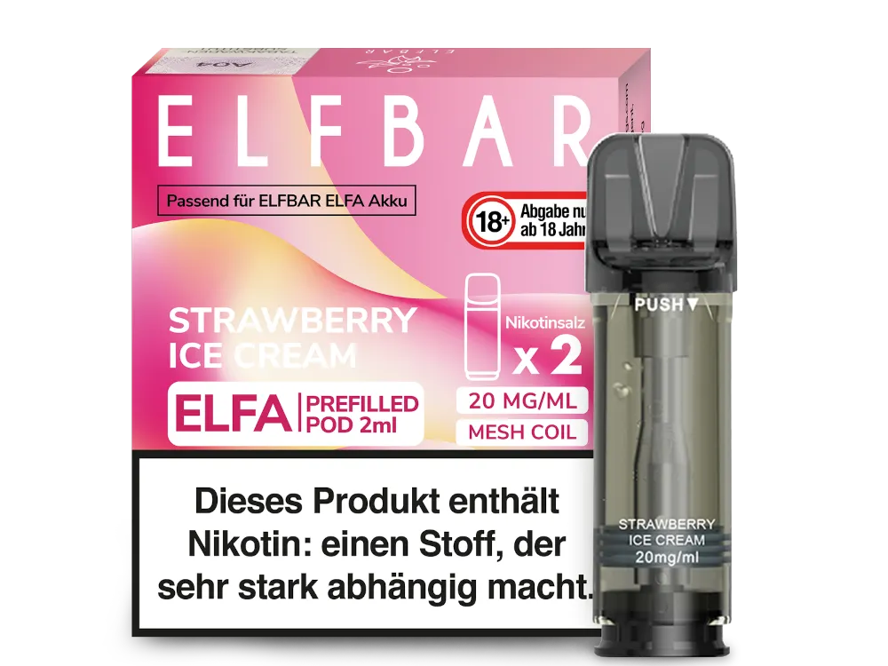 Elfbar Elfa Pod - 2 x 600 Züge - 20 mg/ml - 2 Stück à 2 ml