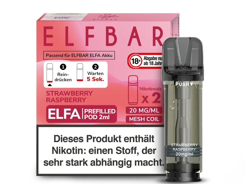 Elfbar Elfa Pod - 2 x 600 Züge - 20 mg/ml - 2 Stück à 2 ml
