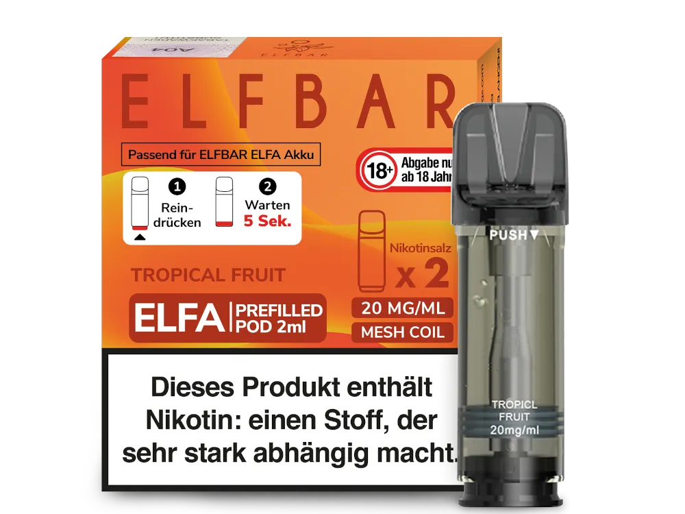 Elfbar Elfa Pod - 2 x 600 Züge - 20 mg/ml - 2 Stück à 2 ml