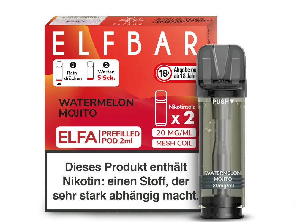 Elfbar Elfa Pod - 2 x 600 Züge - 20 mg/ml - 2 Stück à 2 ml