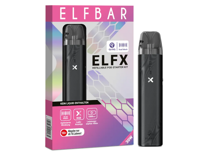 Elfbar ELFX Akku + 2 Pods - verschiedene Farben