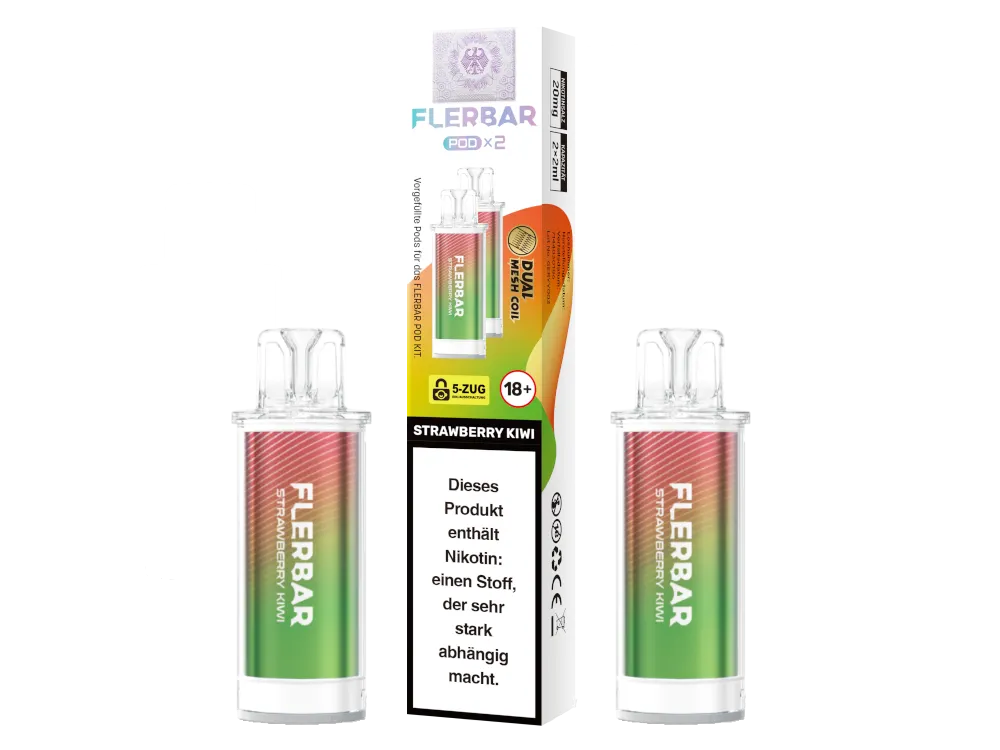 Flerbar Pod - 2 x 600 Züge - 20 mg/ml - 2 Stück à 2 ml