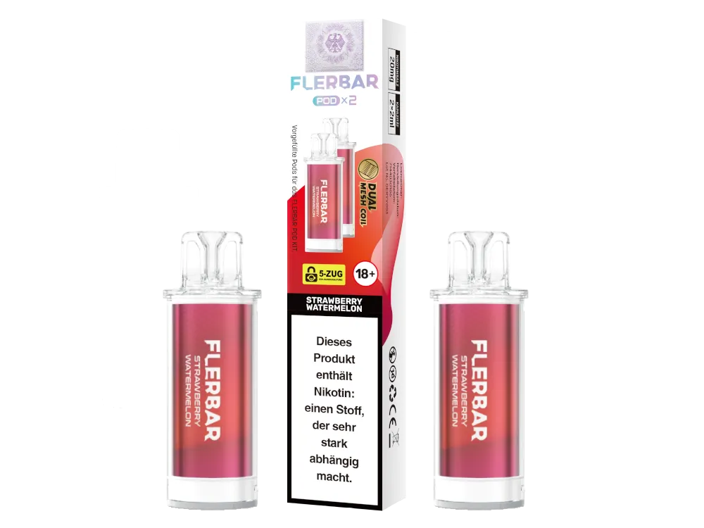 Flerbar Pod - 2 x 600 Züge - 20 mg/ml - 2 Stück à 2 ml