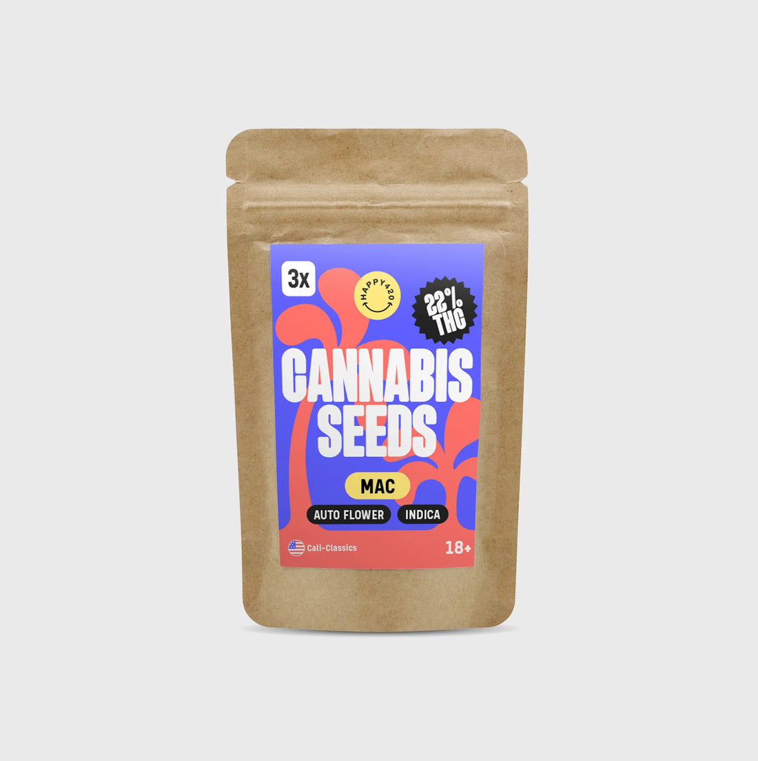 Cali Genetics MAC 20% THC - auto flower- 3 Stück
