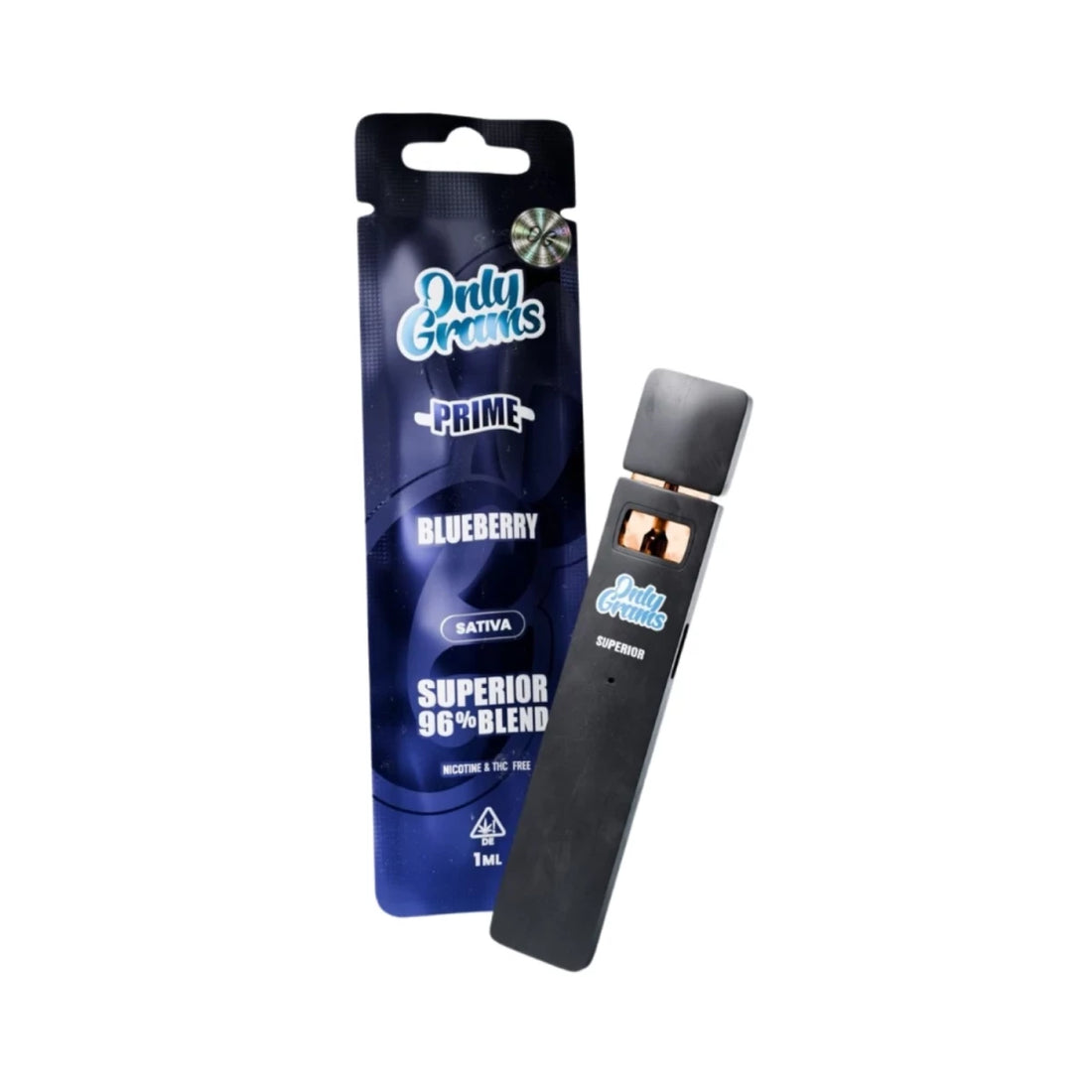 OnlyGrams Prime Blueberry (Sativa) Superior Blend 96% Vape