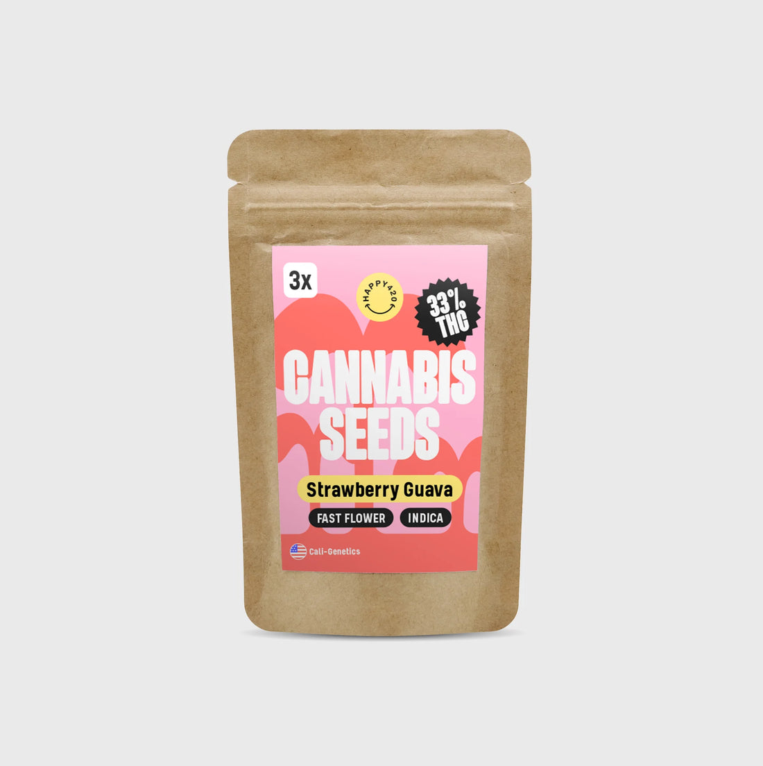 Cali Genetics Strawberry Guava 33% THC - fast flowering - 3 Stück